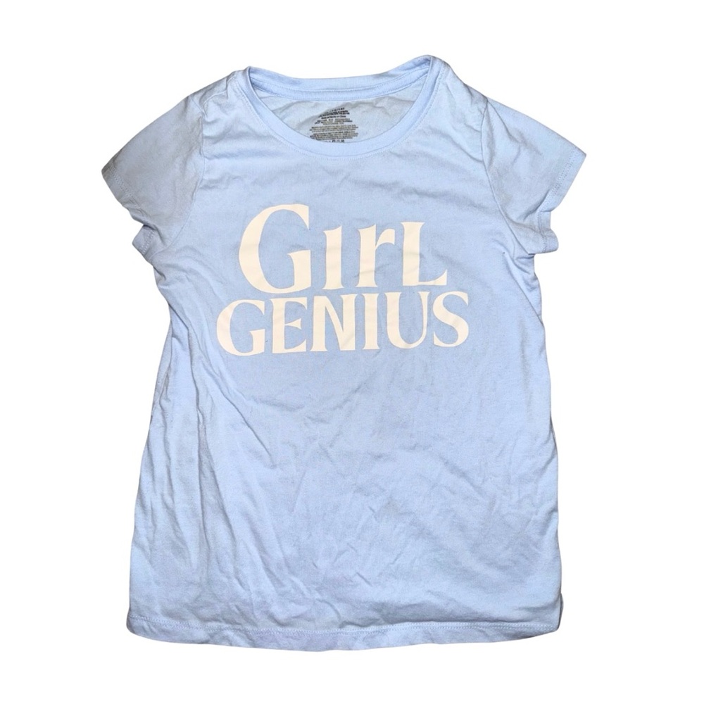 Powder Blue 'Girl Genius' Kids Tee Size‎ 14/16